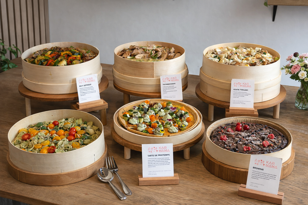 Buffet gourmand : entrée, plat & dessert