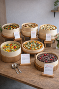 Buffet gourmand : entrée, plat & dessert