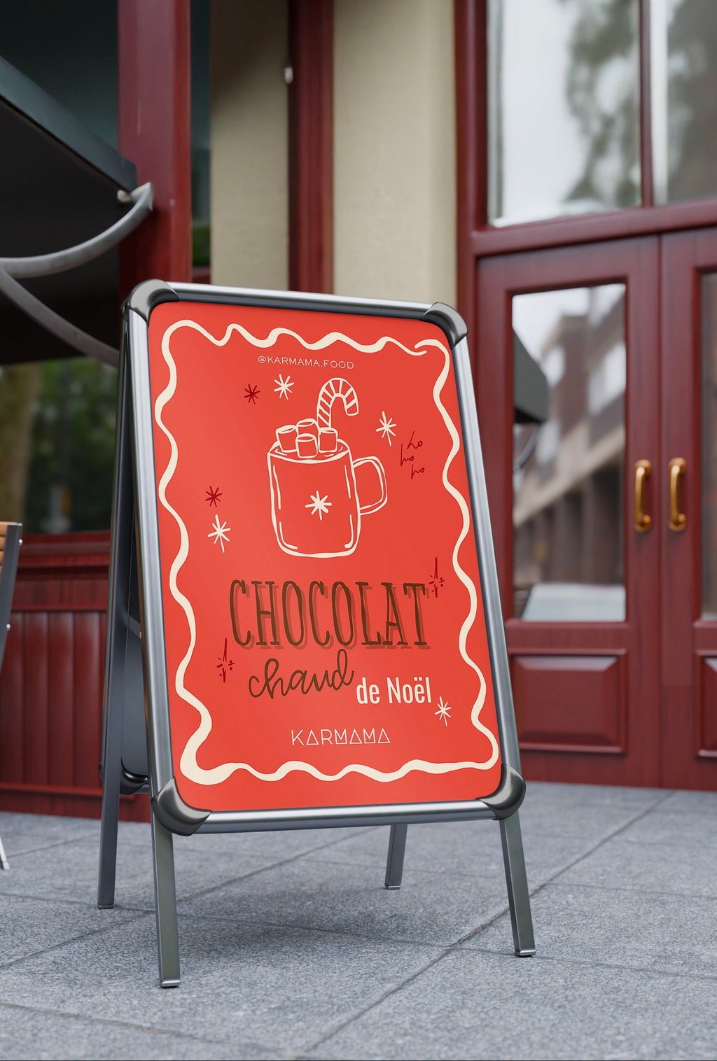 Bar à chocolat chaud de Noël